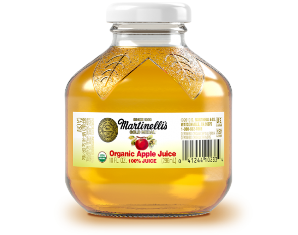 Organic Apple Juice 10oz Organic Juices S Martinelli And Co