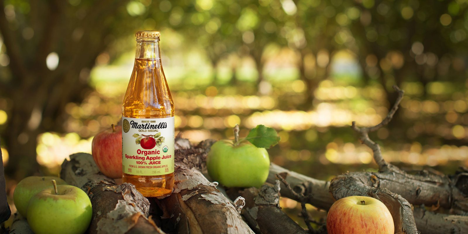 Organic Sparkling Apple Juice - Organic Juices - S. Martinelli & Co