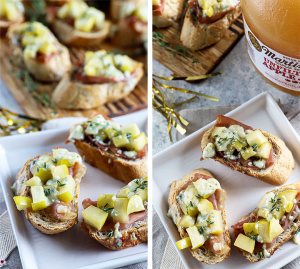 Apple Blue Cheese Crostini - Martinelli's